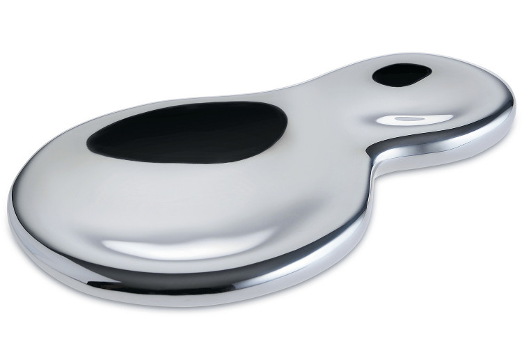 Repose-cuill&egrave;re Alessi T-1000 tout inox 18/10 design par Valerio Sommella