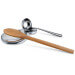 Repose-cuillère Alessi T-1000 tout inox 18/10 design par Valerio Sommella