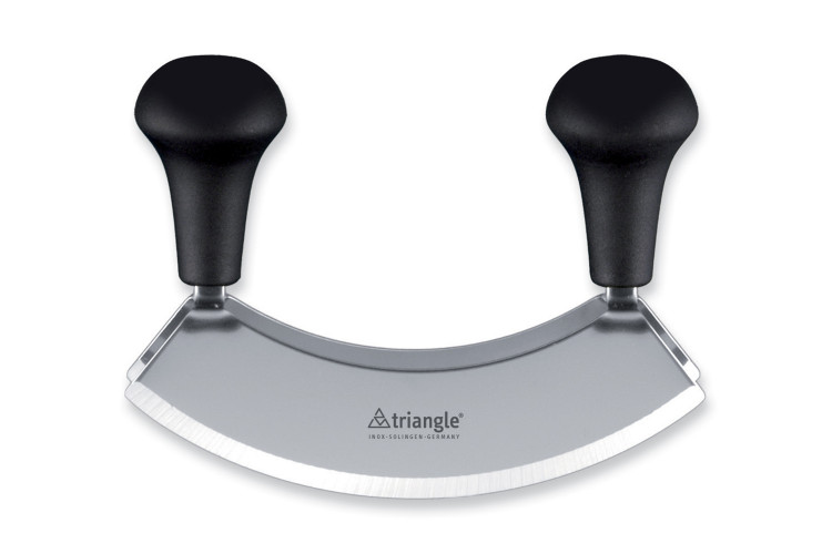 Hachoir ber&ccedil;oir Triangle double lame lame inox - 3 tailles