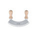 Hachoir berçoir Triangle poignées en hêtre lame simple inox - 2 tailles