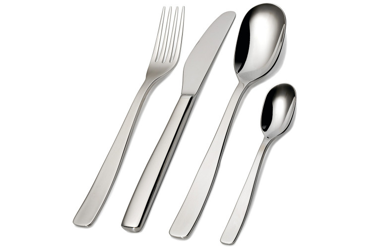 M&eacute;nag&egrave;re 24 couverts Alessi Knifeforkspoon acier inox 18/10 design par Jasper Morrison