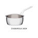 Batterie de cuisine Alessi Pots&Pans 7 pièces tout inox 18/10 design par Jasper Morrison