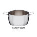 Batterie de cuisine Alessi Pots&Pans 7 pièces tout inox 18/10 design par Jasper Morrison