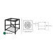 Pack Big Green Egg Large barbecue + convEGGtor + table modulaire + 4 roulettes