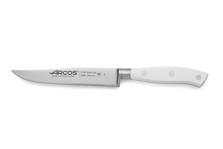 Couteau &agrave; d&eacute;couper forg&eacute; Riviera White Arcos lame 15cm