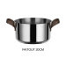 Batterie de cuisine Alessi Edo 7 pièces acier inox 18/10 design par Patricia Urquiola