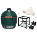 Pack Big Green Egg XLarge barbecue + convEGGtor + table modulaire + 4 roulettes