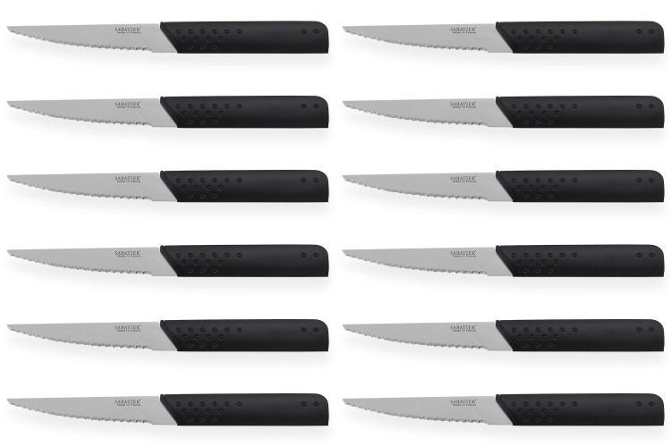 Set 12 couteaux &agrave; steak Sabatier XRAY 12cm