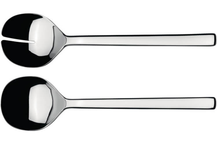 Couverts à salade Alessi Ovale 26cm acier inox 18/10 design par Ronan et Erwan Bouroullec