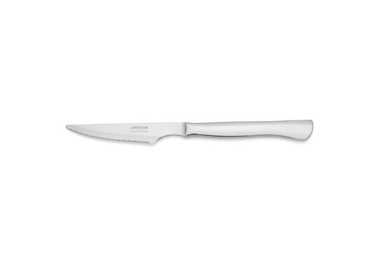 Couteau &agrave; steak Arcos tout inox lame crant&eacute;e 11cm