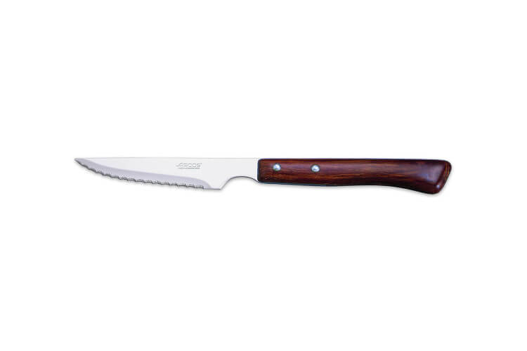 Couteau à steak Arcos manche bois lame crantée 11cm