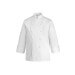Veste de cuisine unisexe Egochef Rex blanche 100% coton à manches longues