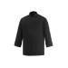 Veste de cuisine unisexe Egochef Safety noire polyester et coton à manches longues