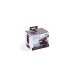Set de 4 moules à glace Lékué Classic Creamy + pot à glace en silicone noir
