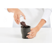 Set de 4 moules à glace Lékué Classic Creamy + pot à glace en silicone noir