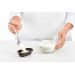 Set de 4 moules à glace Lékué Classic Creamy + pot à glace en silicone noir