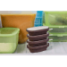 Set de 4 moules à glace Lékué Classic Creamy + pot à glace en silicone noir