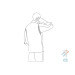Veste de cuisine unisexe Egochef Cheap Air Plus noire polyester et coton à manches longues