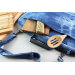 Mallette vide Wusaki bleu pour 21 couteaux et ustensiles + 1 grande poche de rangement