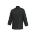 Veste de cuisine unisexe Egochef Ottavio Air Plus noire 100% microfibre à manches longues
