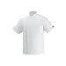 Veste de cuisine unisexe Egochef Ottavio Air Plus blanche 100% microfibre à manches courtes