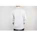 Veste de cuisine unisexe Egochef Rex blanche 100% coton à manches longues