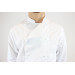 Veste de cuisine unisexe Egochef Rex blanche 100% coton à manches longues