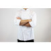 Veste de cuisine unisexe Egochef Rex blanche 100% coton à manches longues
