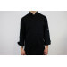 Veste de cuisine unisexe Egochef Safety noire polyester et coton à manches longues
