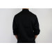 Veste de cuisine unisexe Egochef Safety noire polyester et coton à manches longues