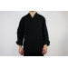Veste de cuisine unisexe Egochef Sushi noire kimono polyester et coton à manches longues