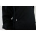 Veste de cuisine unisexe Egochef Sushi noire kimono polyester et coton à manches longues
