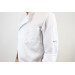 Veste de cuisine unisexe Egochef Cheap Air Plus blanche polyester et coton à manches longues