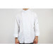 Veste de cuisine unisexe Egochef Ottavio Air Plus blanche 100% microfibre à manches longues