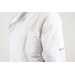 Veste de cuisine unisexe Egochef Ottavio Air Plus blanche 100% microfibre à manches longues