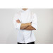 Veste de cuisine unisexe Egochef Ottavio Air Plus blanche 100% microfibre à manches longues