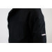 Veste de cuisine unisexe Egochef Ottavio Air Plus noire 100% microfibre à manches longues