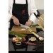 Tablier de cuisine noir réglable KAI SHUN logo brodé rouge