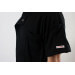 Veste de cuisine unisexe Egochef Pizzaiolo noire 100% Air Plus à manches courtes