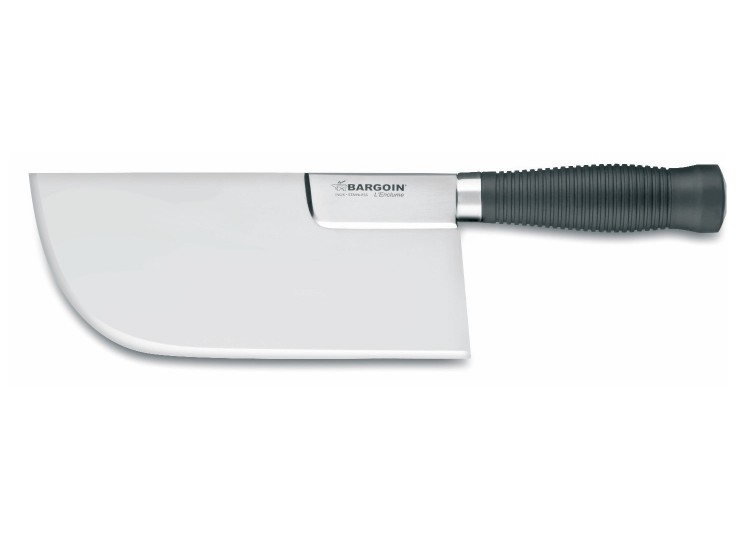 Feuille de Boucher renforc&eacute;e professionnelle Bargoin lame 24cm - Dos droit