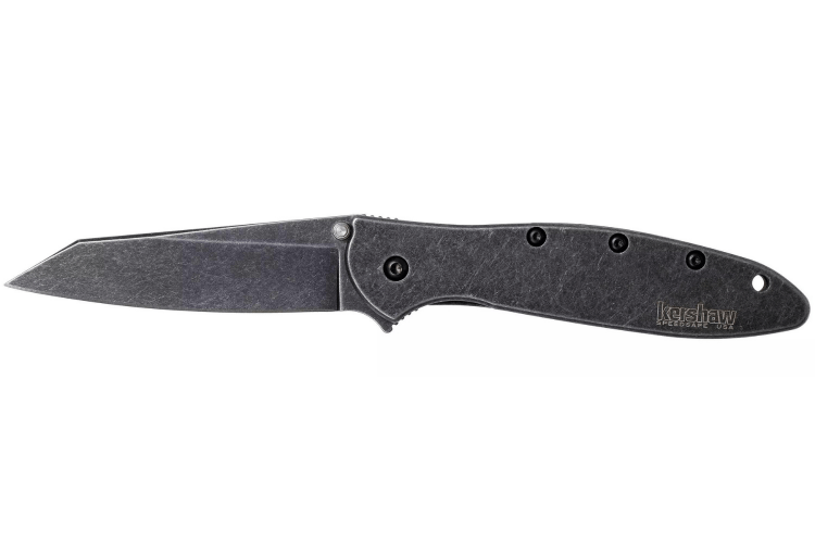 Couteau pliant Kershaw Random Leek Blackwash KS.1660RBW manche en acier inox 10,2cm