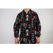 Veste de cuisine unisexe Egochef Sushi caractères japonais kimono 100% coton à manches longues
