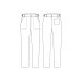 Pantalon de cuisine unisexe Egochef Evo noir polyester et coton