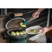 Pince à barbecue Big Green Egg en acier inoxydable et embouts en silicone 40cm