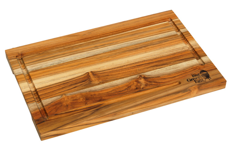 Planche &agrave; d&eacute;couper Big Green Egg en teck 45x30,5cm