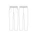 Pantalon de cuisine unisexe Egochef Nurse blanc 100% coton