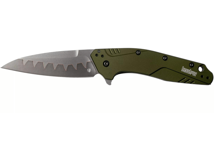 Couteau pliant Kershaw Dividendo Compo KS.1812OLCB deux aciers manche en aluminium 10,8cm