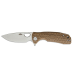 Couteau pliant Honey Badger Flipper Medium 01HO006 manche nylon / fibres de verre tan 10,4cm