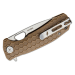 Couteau pliant Honey Badger Flipper Medium 01HO006 manche nylon / fibres de verre tan 10,4cm