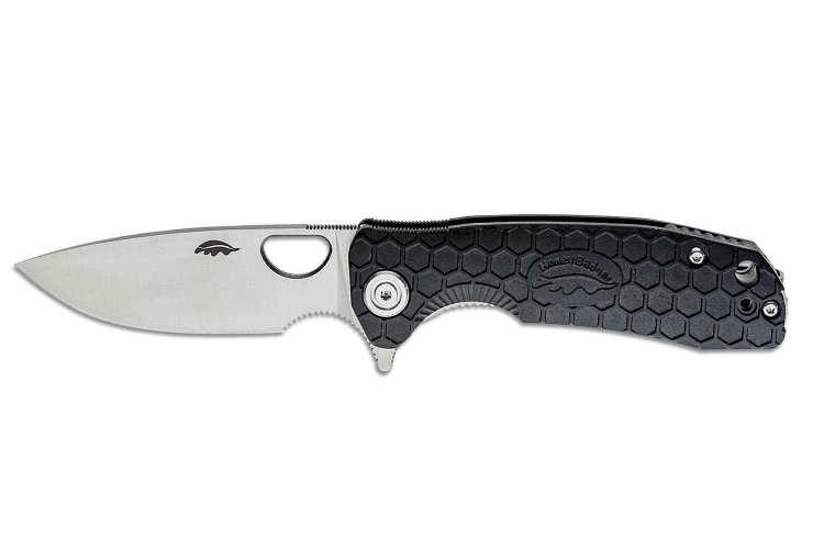 Couteau pliant Honey Badger Flipper Small 01HO008 manche nylon / fibres de verre noir 9,4cm